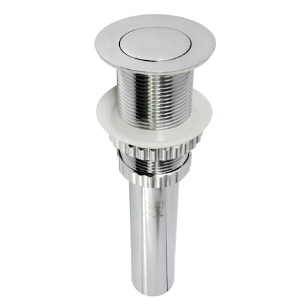 Kingston Brass Push PopUp Bathroom Sink Drain without Overflow, Polished Chrome EV8411